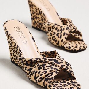 Anthropologie Silent D Katia Wedges Cheetah Suze 8 & 9 both available